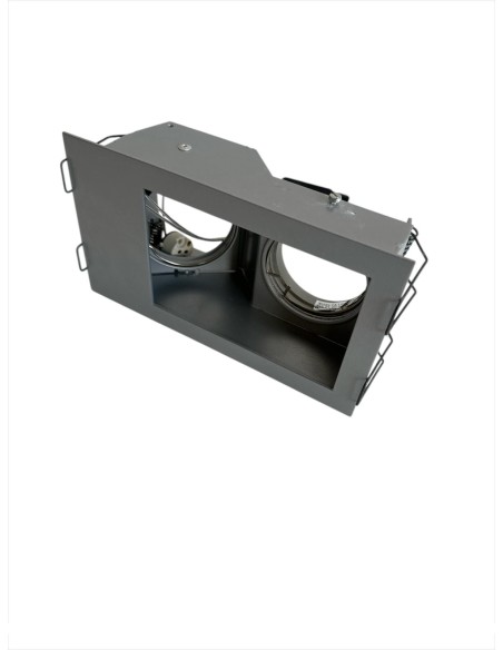 Delta light 2022120A Carree 235 S1 A fixed/oriental spotlight 2x50w 12v gx5.3 155mm x 90mm p.60mm